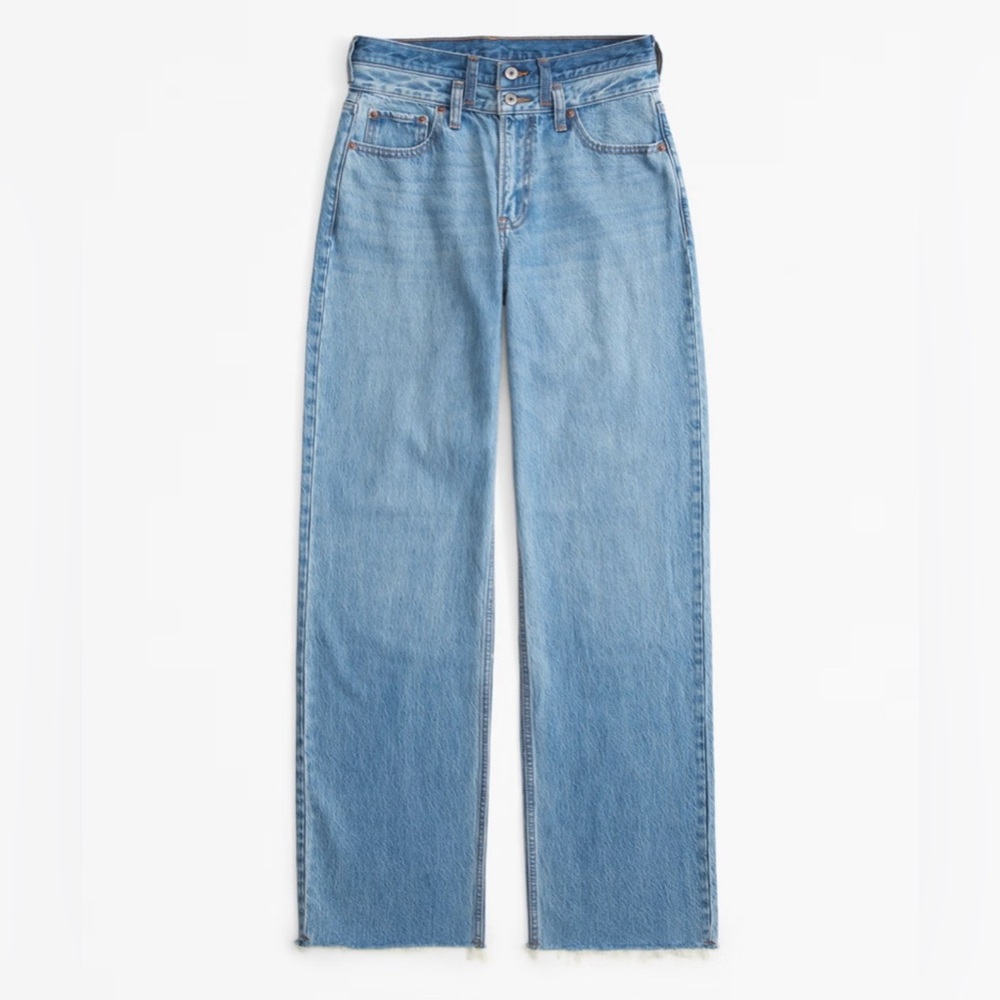 NWT Abercrombie & Fitch Light Blue 90,High Rise Jeans